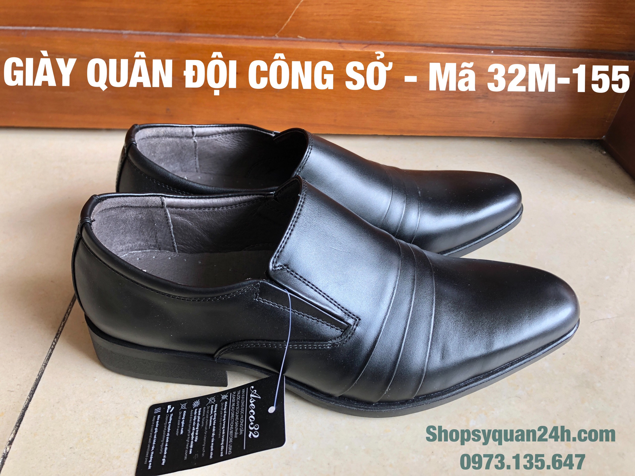 Giày Da Nam Công Sở ASECO32 32M - 155