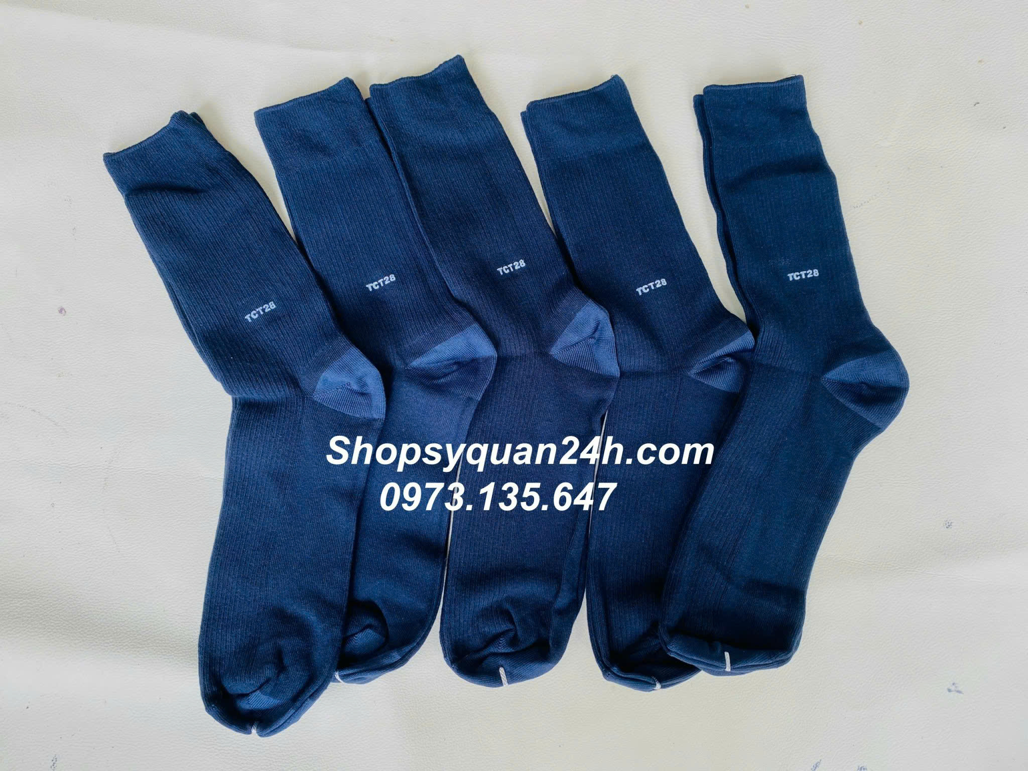 Vớ Tất Xanh Đen- Combo 5 Đôi