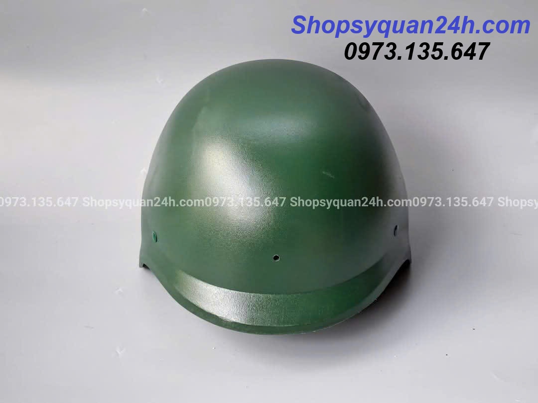 Mũ Nón Bảo Hiểm Xanh Trơn Không Kính