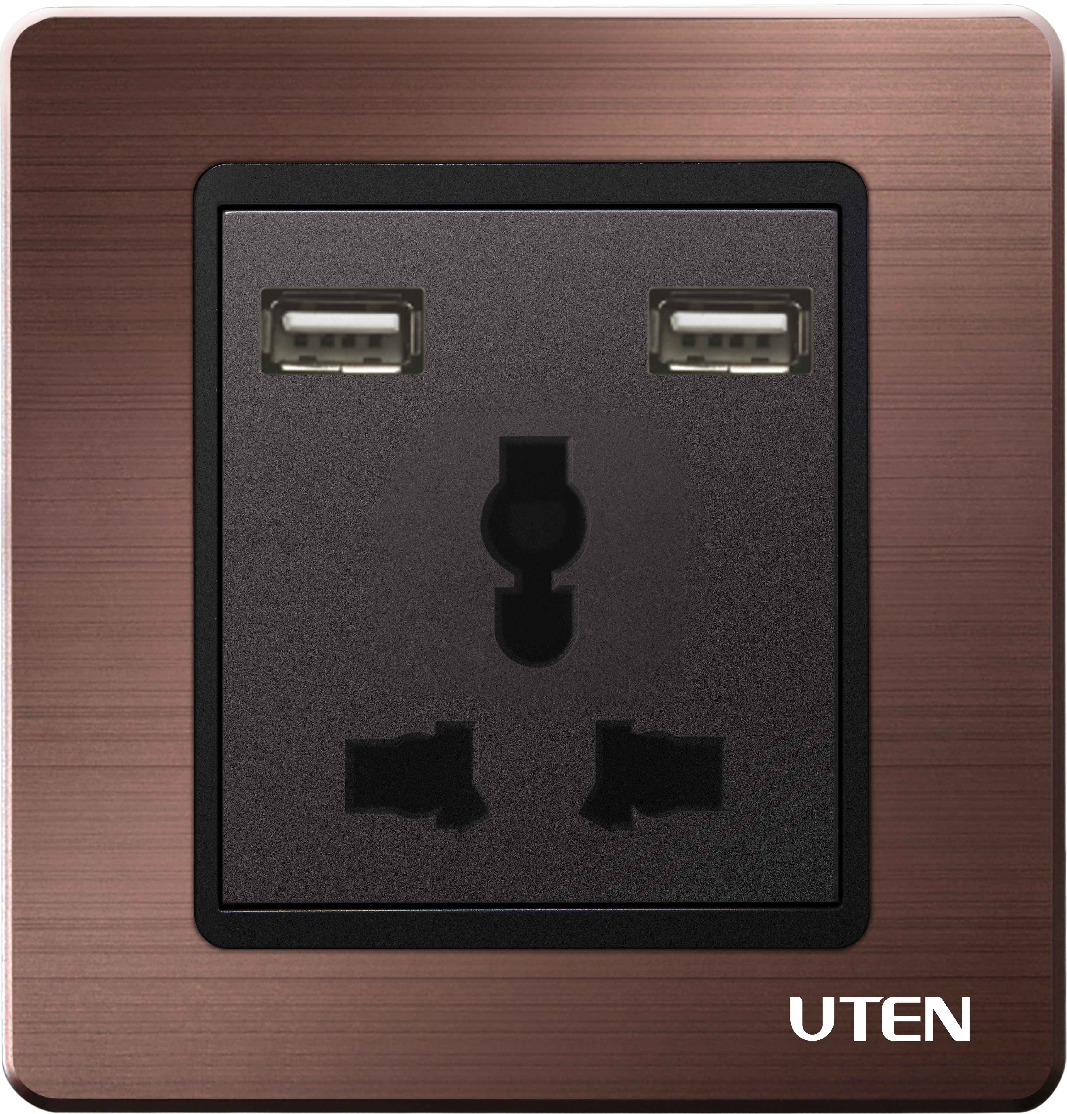 Ổ cắm 3 chấu và USB