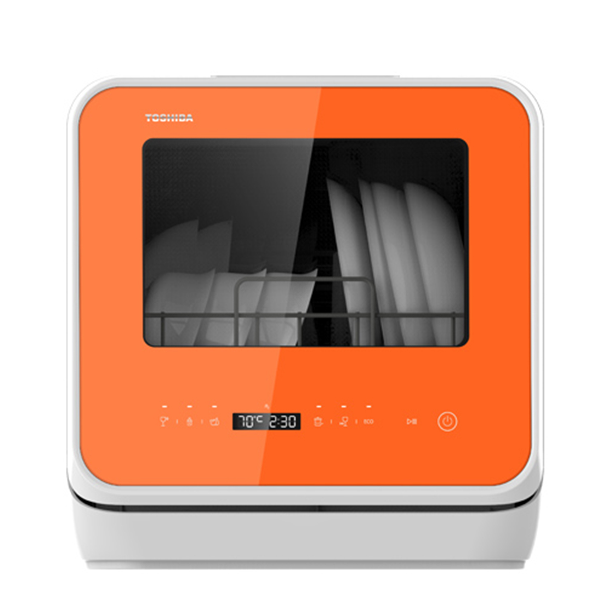 Máy rửa bát 8 bộ loại nào tốt, chất lượng giá tốt cho gia đình bạn? 5 Máy rửa chén mini Toshiba DWS-22AVN D 730W | HÀNG BẾP