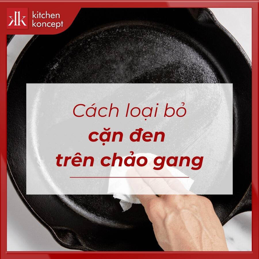 Cặn đen trên chảo gang là gì? Có nguy hiểm không?
