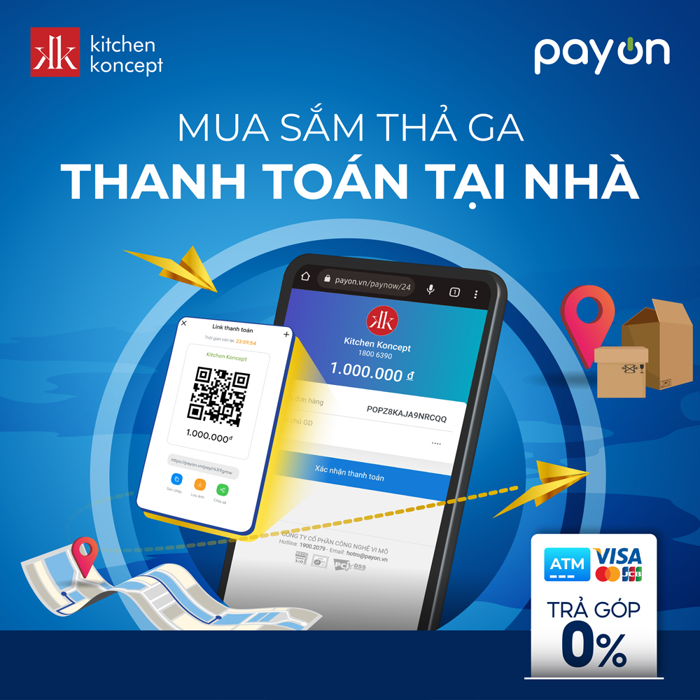 Mua sắm thả ga, thanh toán tại nhà cùng PayOn