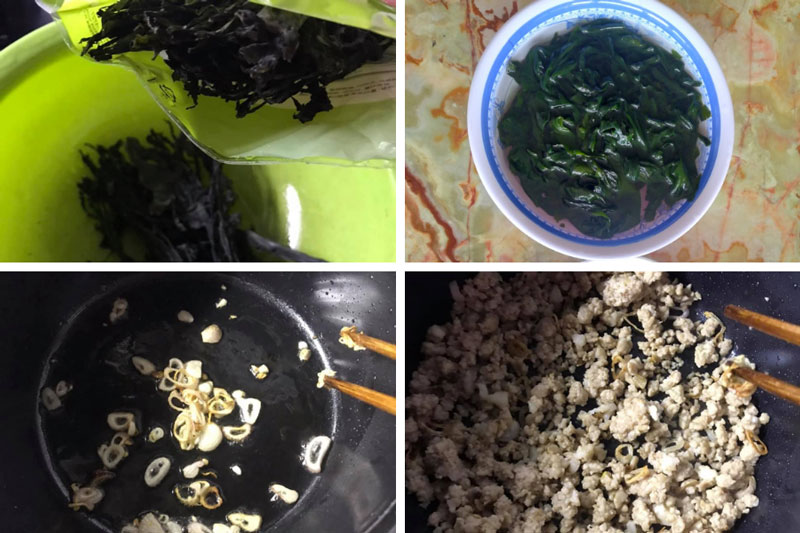 Nguyên liệu nấu canh rong biên thịt bằm 3 CÁCH NẤU CANH RONG BIỂN NGON, THANH MÁT