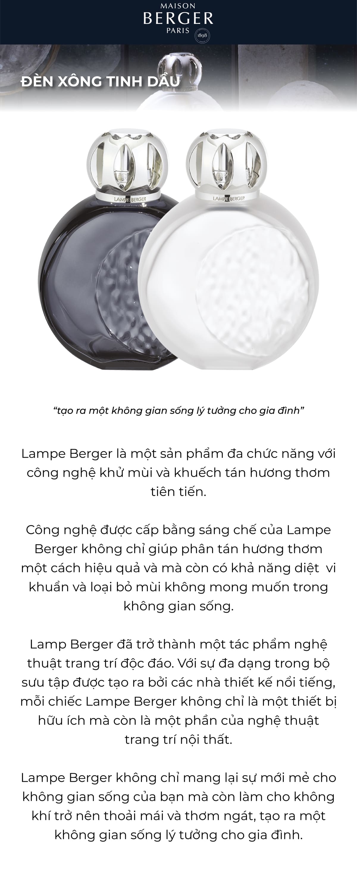 MAISON BERGER - Bộ đèn xông tinh dầu Astral Givree - 2 món - 380ml