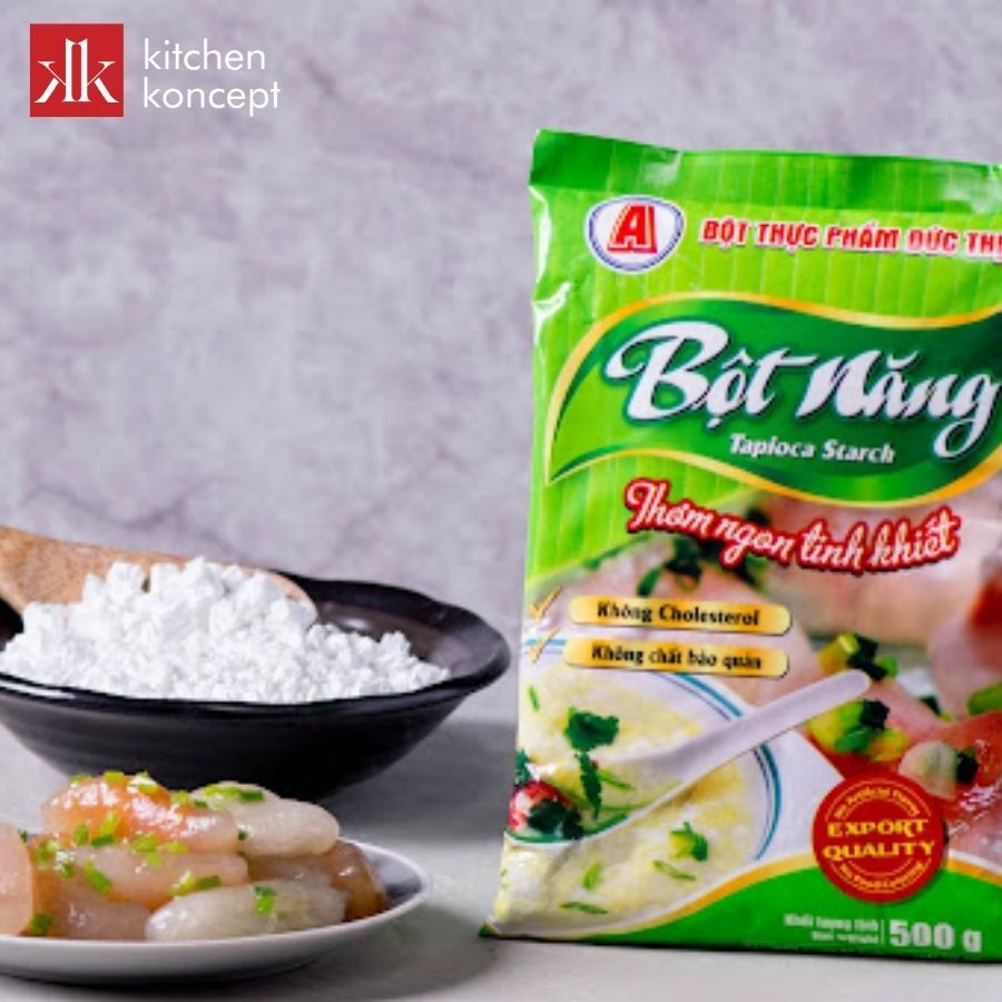Dùng bột năng vo thành viên nhỏ