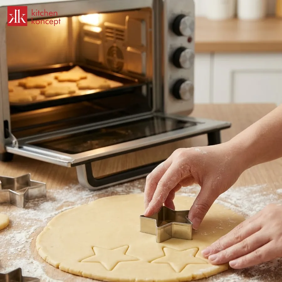 Làm bánh quy làm bằng lò nướng