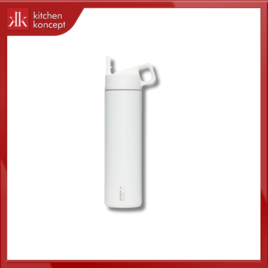 Bình giữ nhiệt có ống hút màu bạch nguyệt quang