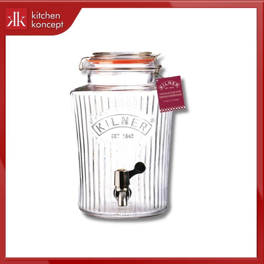 Bình nước thủy tinh Kilner Vintage 5L