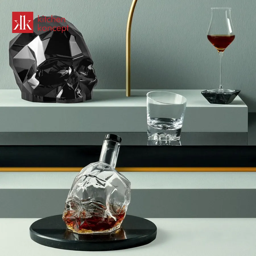 Bình đựng rượu whisky Memento Mori