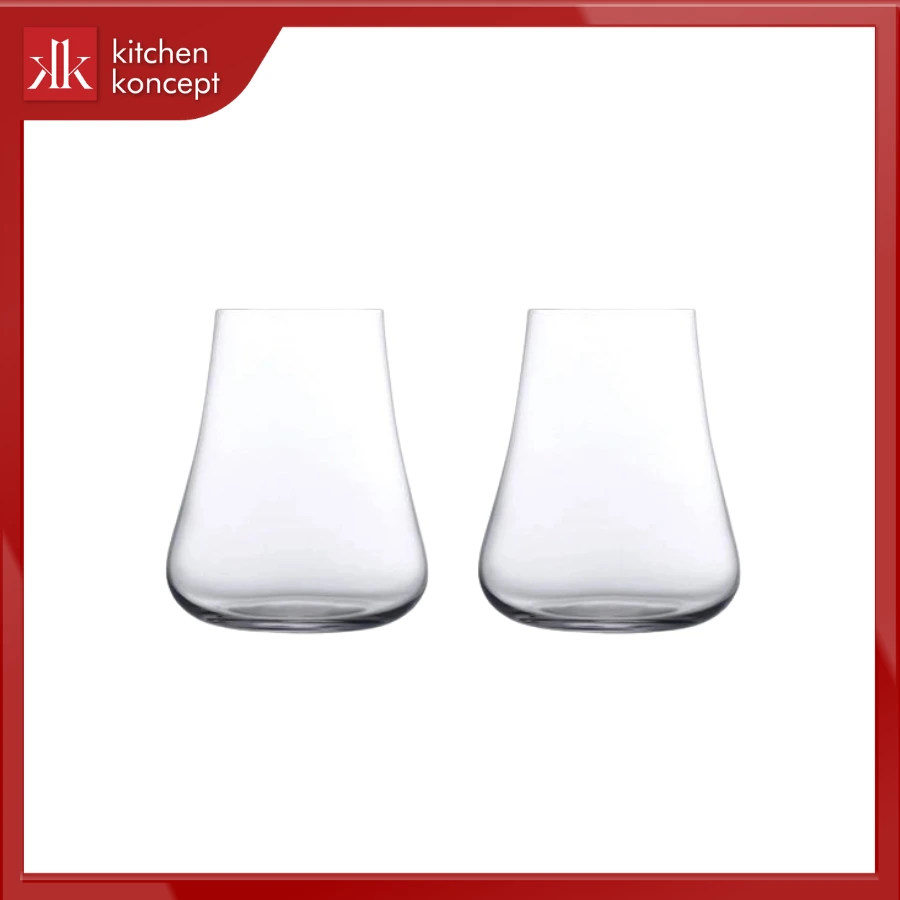 Bộ 2 ly pha lê NUDE Stem Zero Volcano
