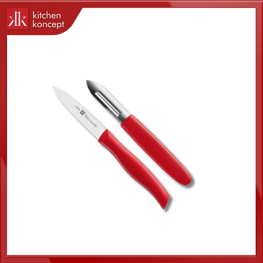 Bộ dao Twin Grip màu đỏ 2 món chính hãng