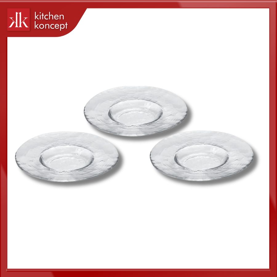 Bộ đĩa thủy tinh Rimlette Aderia - 18cm - 3 cái