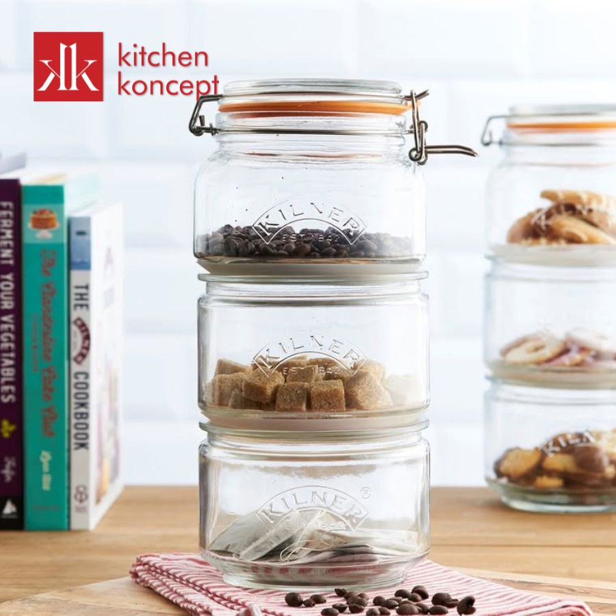 Bộ hũ thủy tinh Kilner 3 cái chính hãng