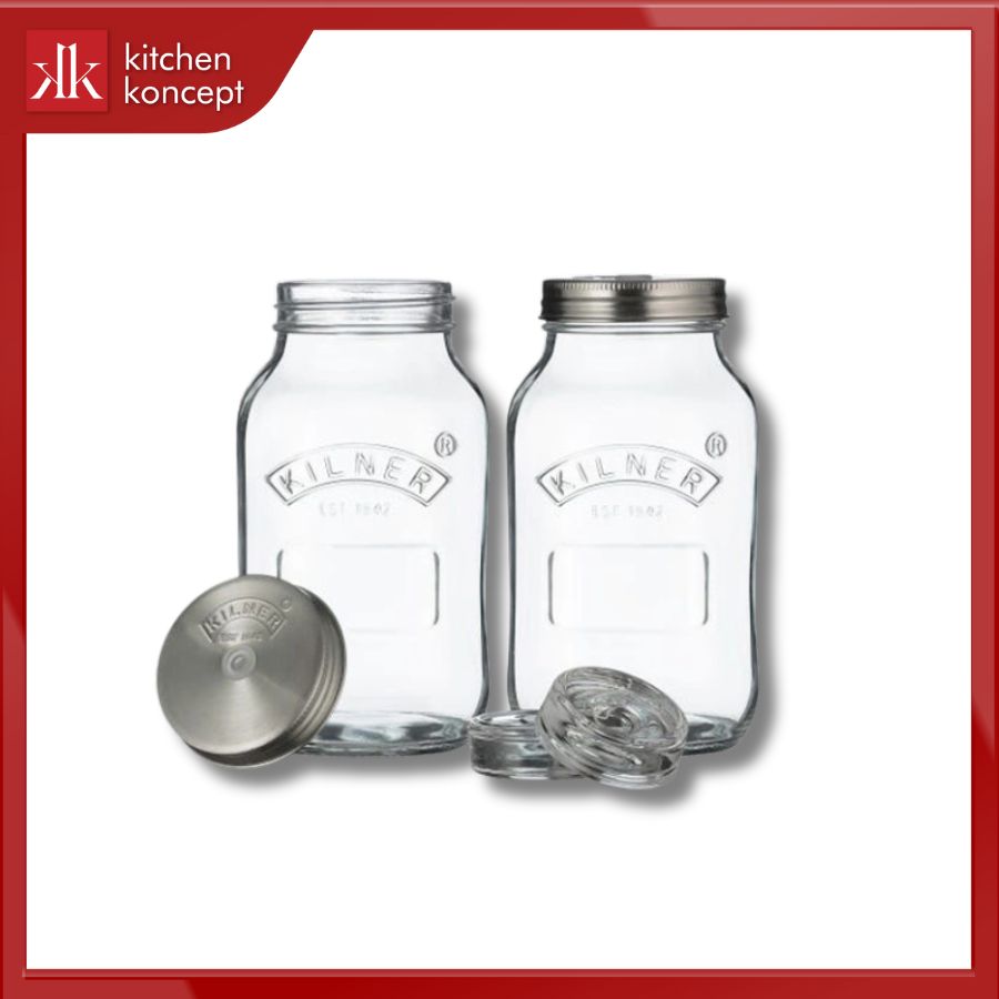 Bộ hũ ướp thực phẩm Kilner 2 cái chính hãng