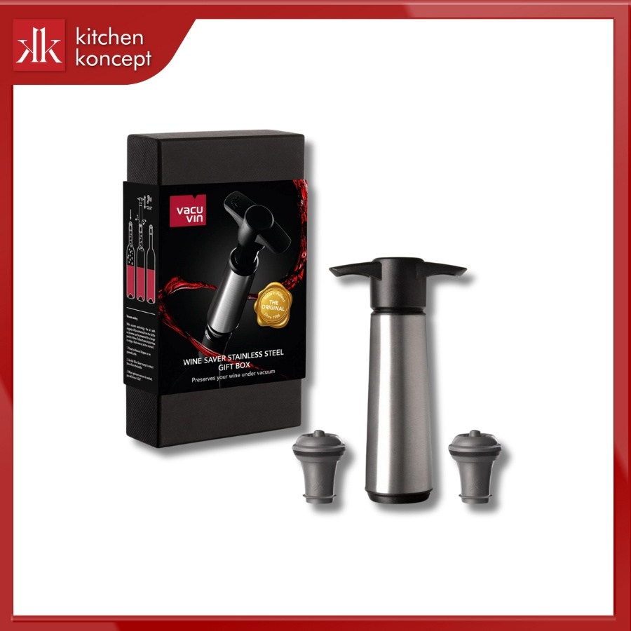 Bộ hút chân không bằng thép không gỉ Vacu Vin 3 món