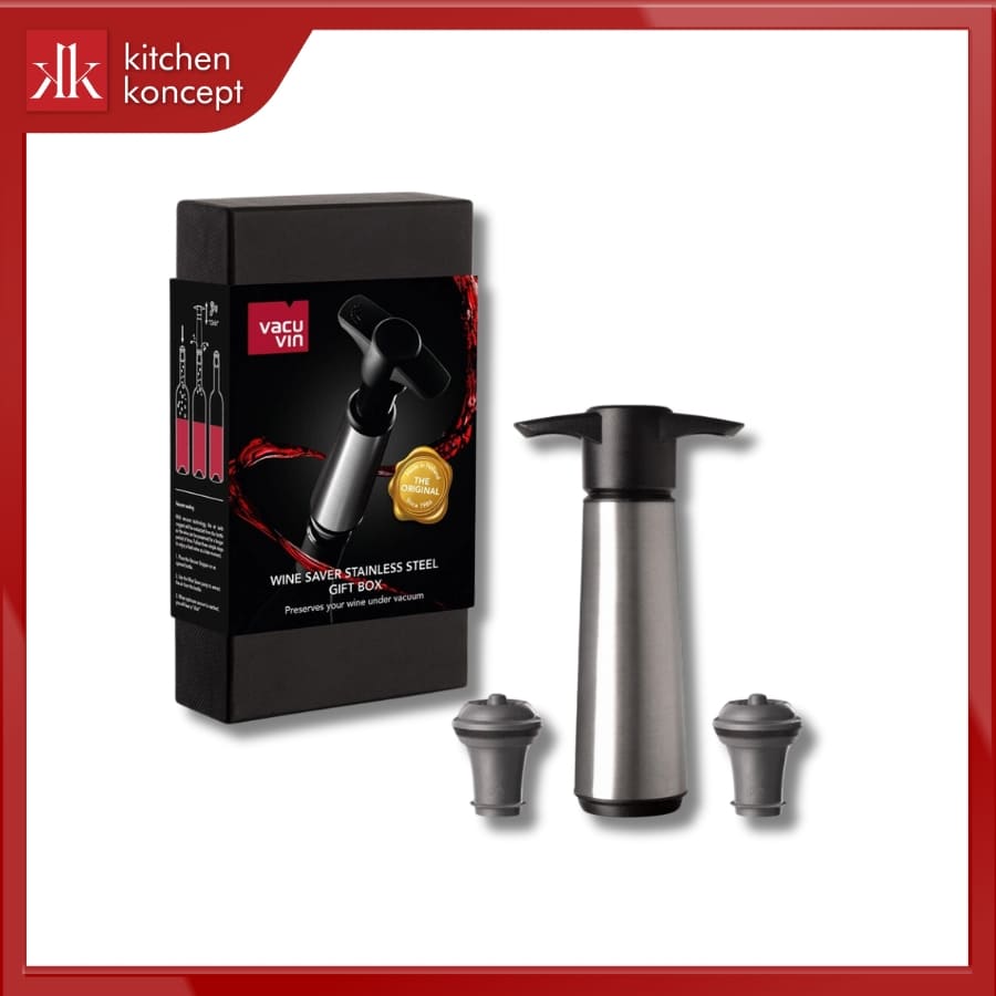 Bộ hút chân không bằng thép không gỉ Vacu Vin