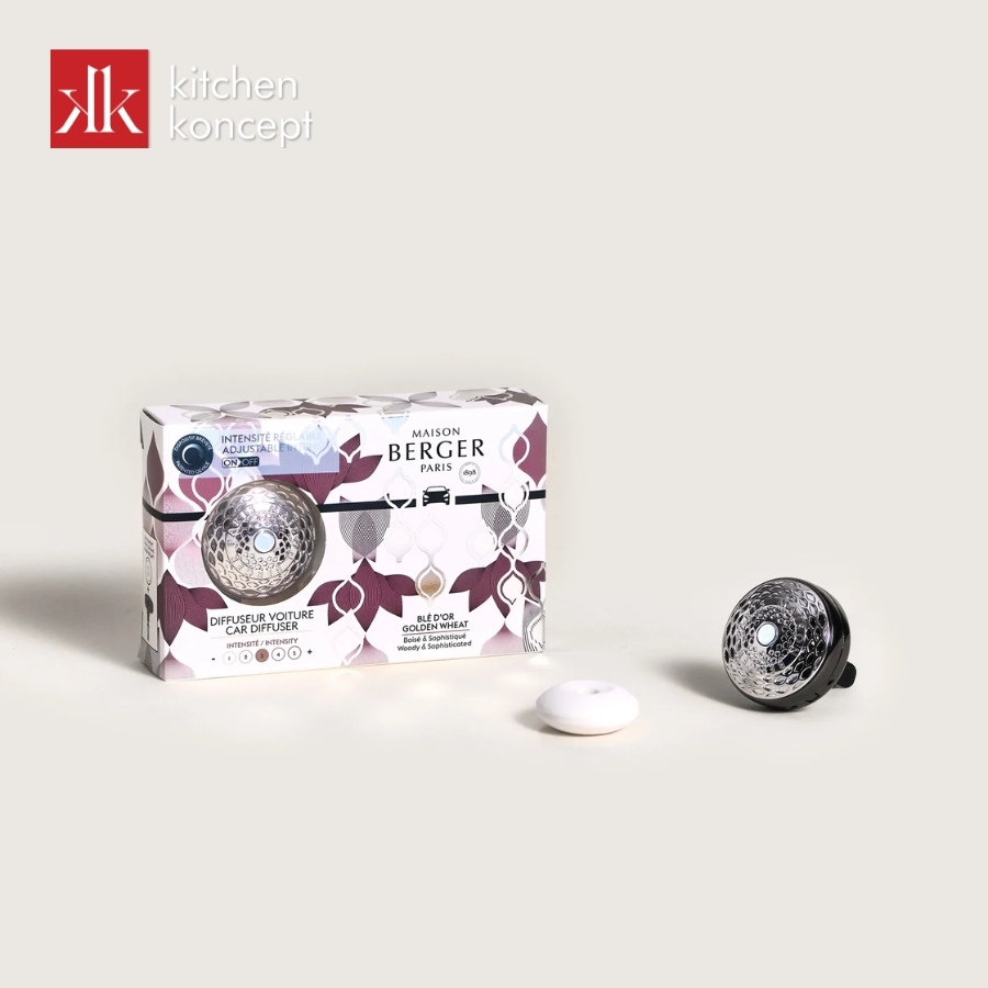 Bộ kẹp tinh dầu xe hơi Golden Wheat