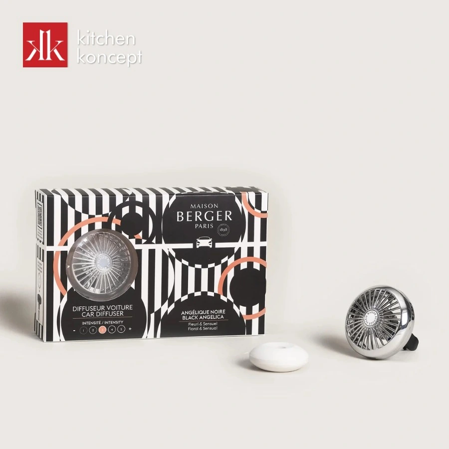 Bộ kẹp tinh dầu xe hơi Illusion Black Angelica