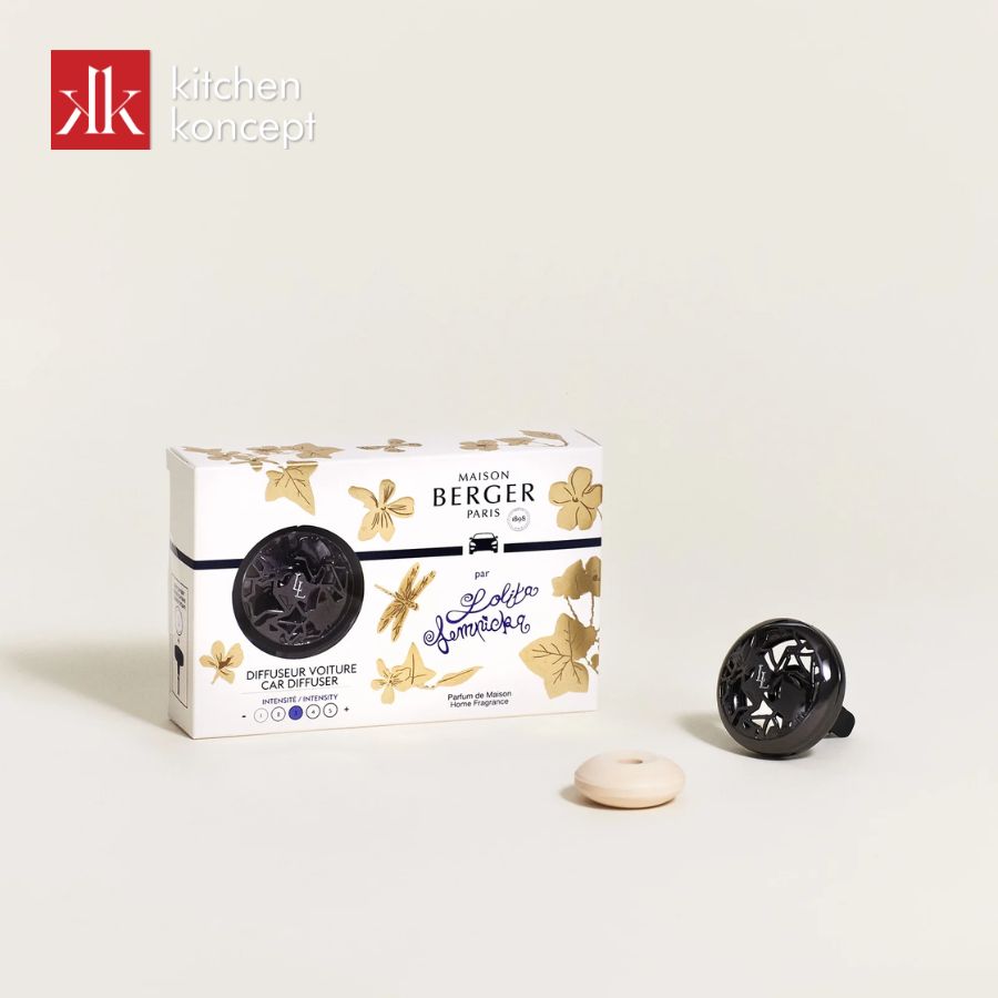 Bộ kẹp tinh dầu xe hơi Lolita Lempicka Black 2 món