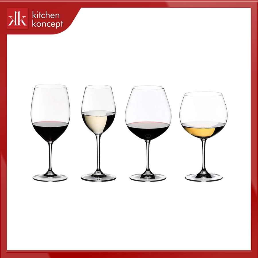 Bộ 4 ly vang RIEDEL Vinum Tasting Set chính hãng