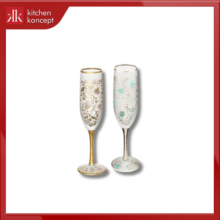 Bộ ly rượu champagne G&S Aderia Arabesque 0.18L 2 cái