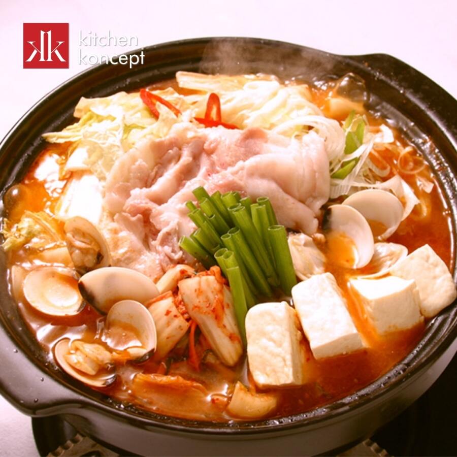 Cách nấu canh kim chi hải sản