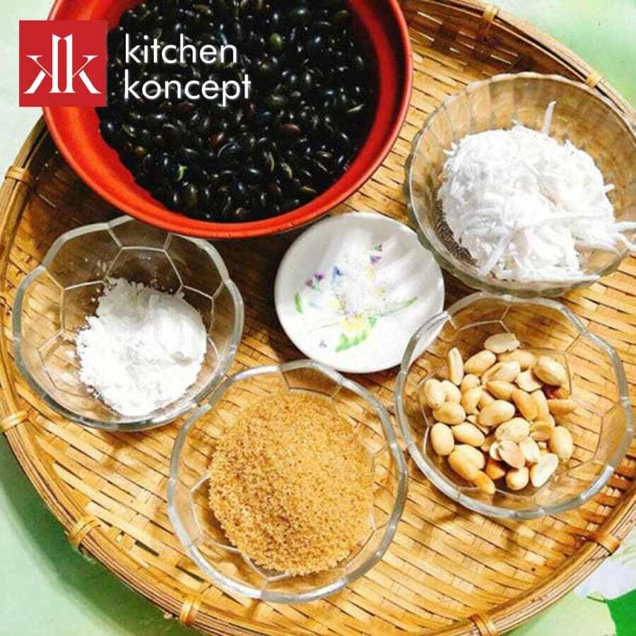 Chuẩn bị nguyên liệu món chè đậu đen