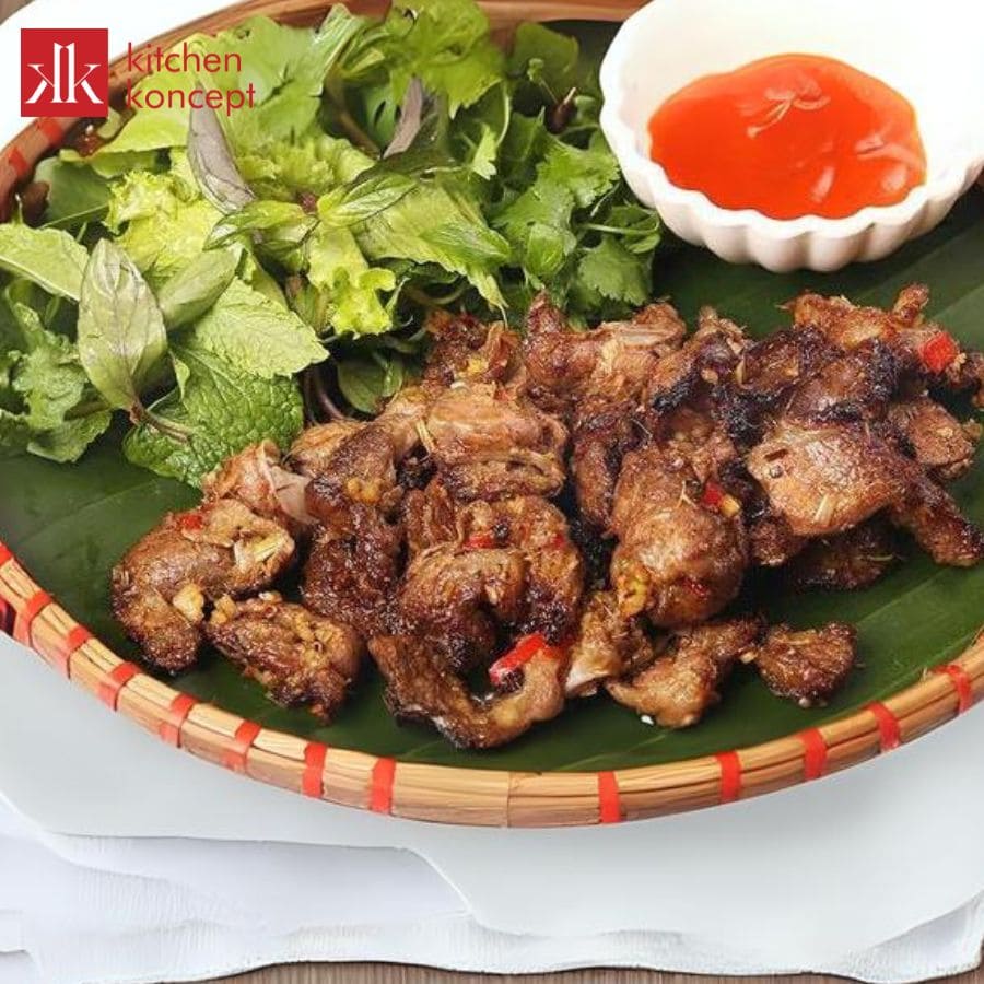 Thịt heo nướng riềng