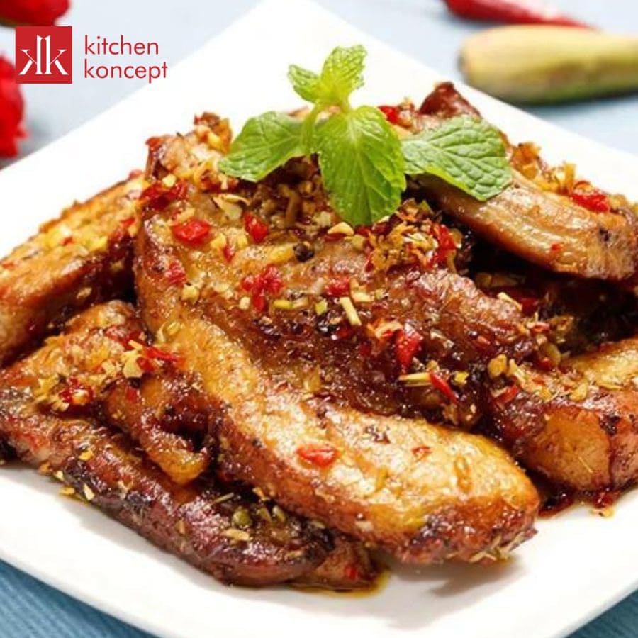 Thịt heo nướng sa tế