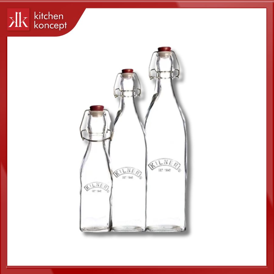 Chai thủy tinh vuông Kilner chính hãng