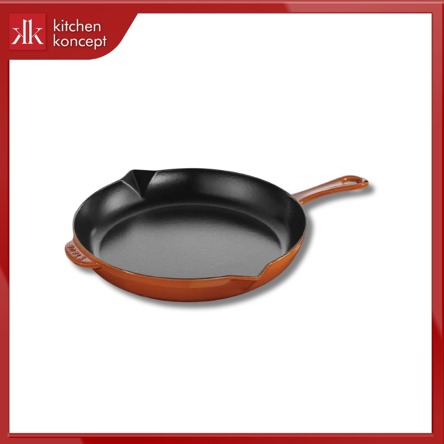 Chảo gang tròn Staub màu nâu vàng 30cm