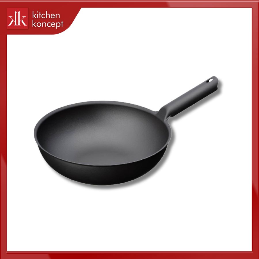 Chảo wok màu đen 31cm chính hãng