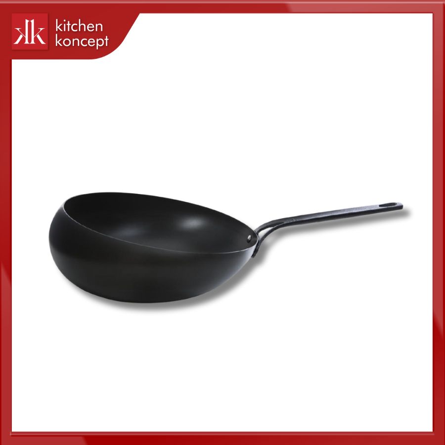 Chảo Wok thép Carbon BK 30cm chính hãng