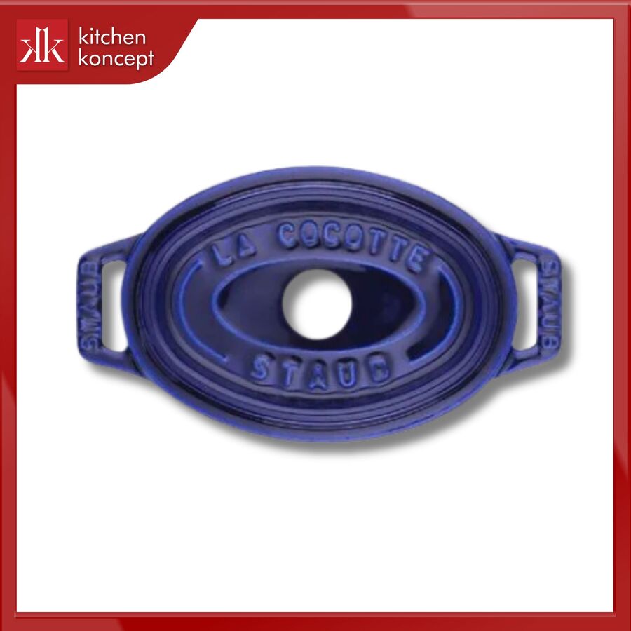 nồi gang oval STAUB màu xanh đen - 11cm