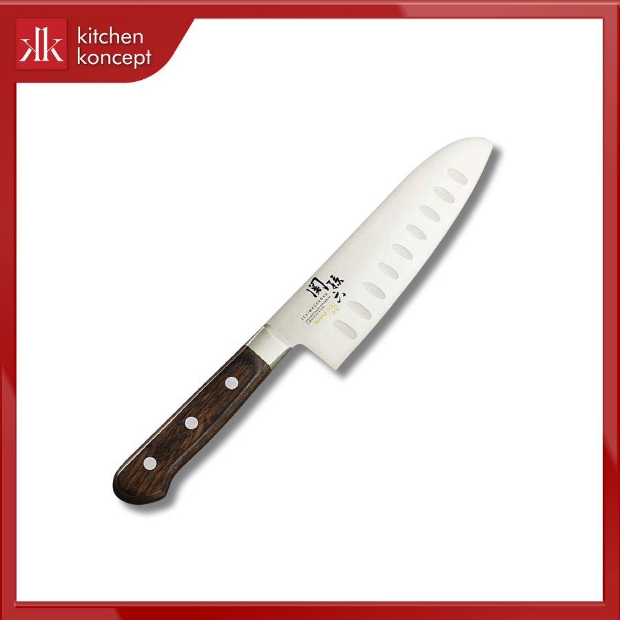 Dao Santoku Hollow Seki Magoroku Benifuji 16.5cm chính hãng
