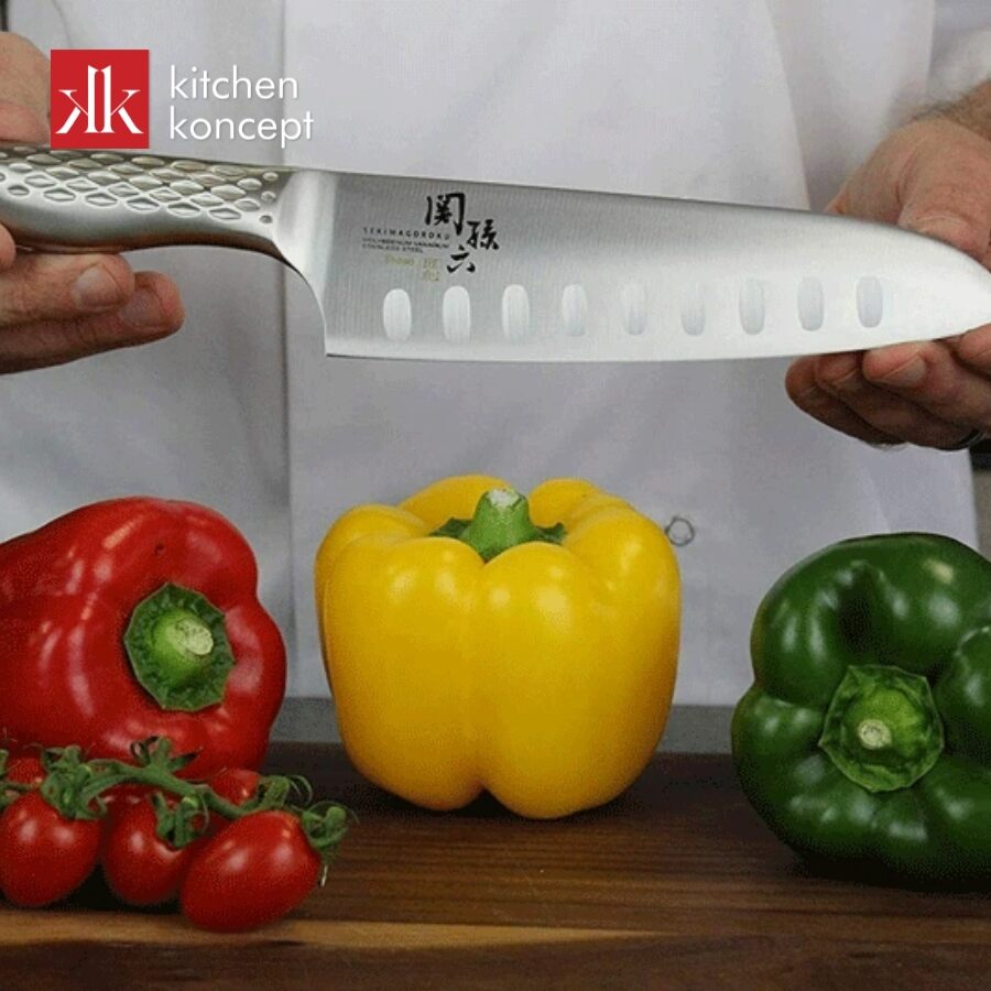 Dao Santoku Hollow Seki Magoroku Shoso chính hãng