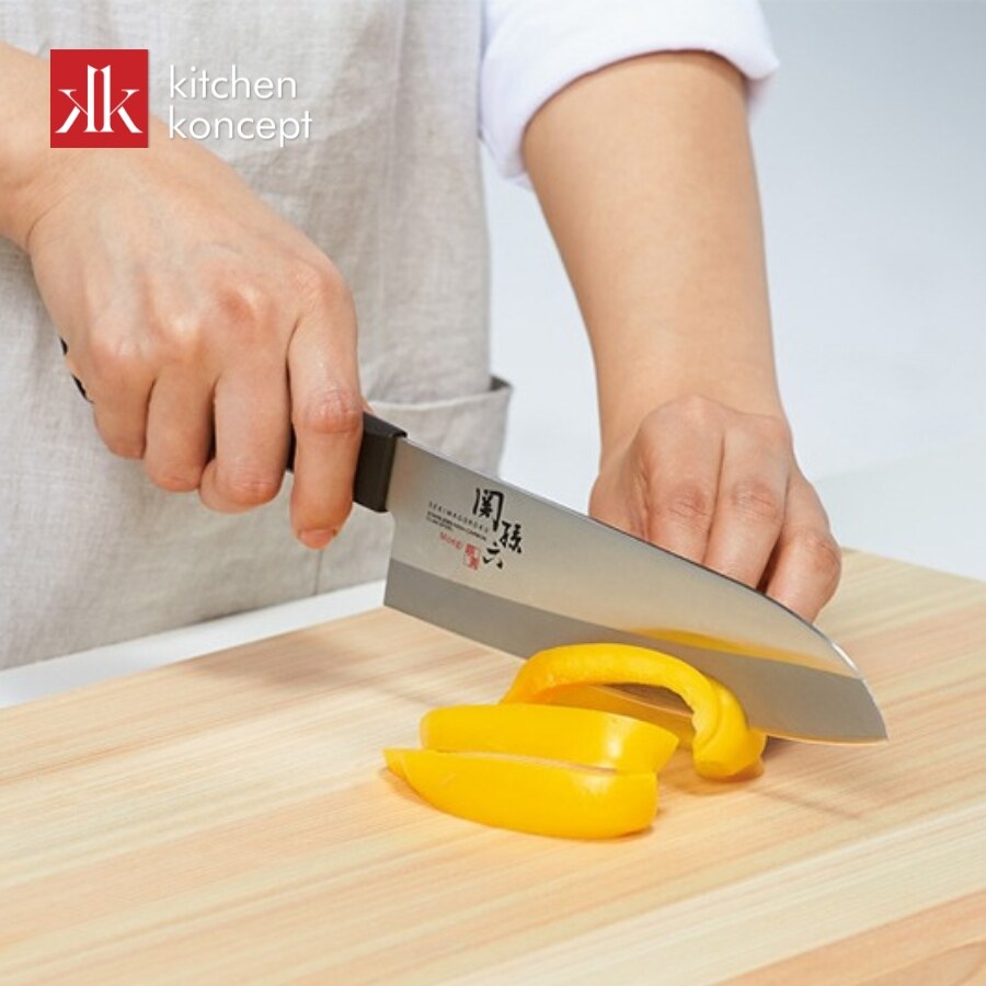 Dao Santoku Seki Magoroku Wakatake 16.5cm chính hãng