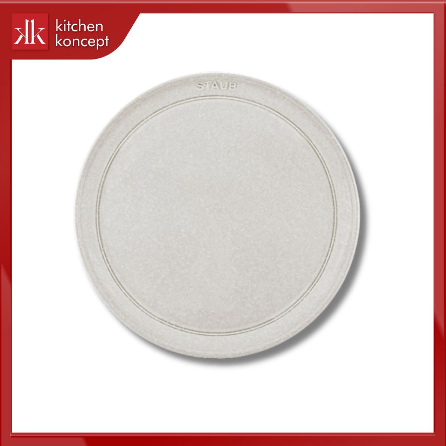 Đĩa gốm STAUB màu nấm trắng - 15cm chính hãng