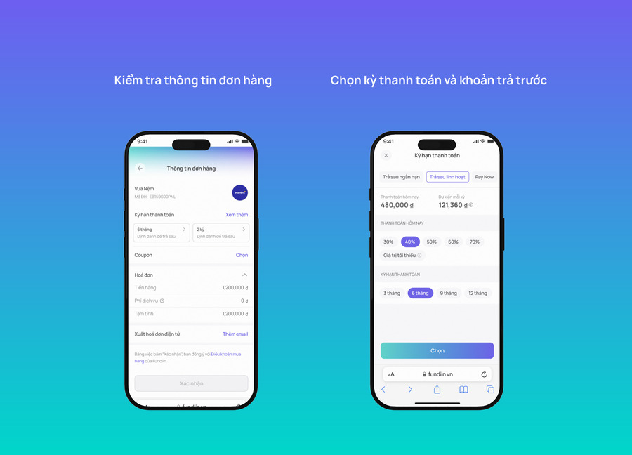 Thanh toán trả sau với Fundiin