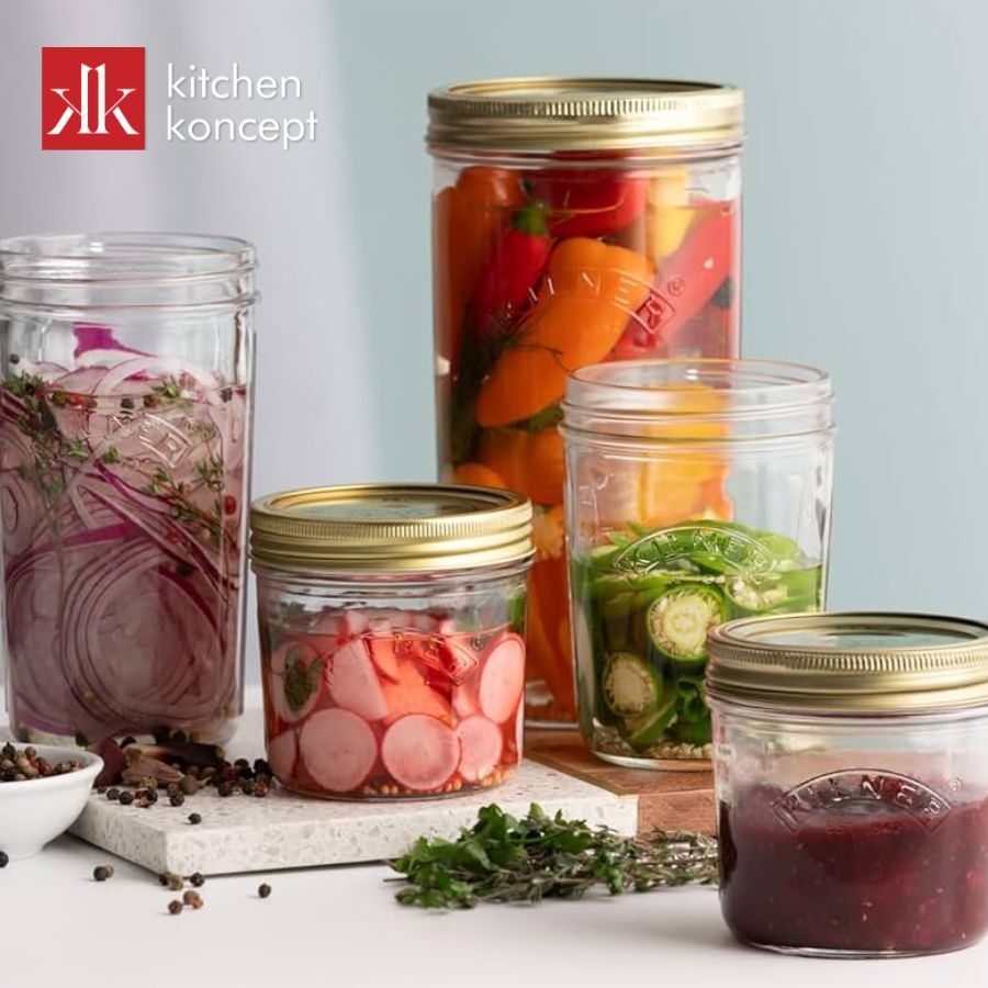 Hũ thủy tinh có nắp vặn tạo nên môi trường kín khí cao
