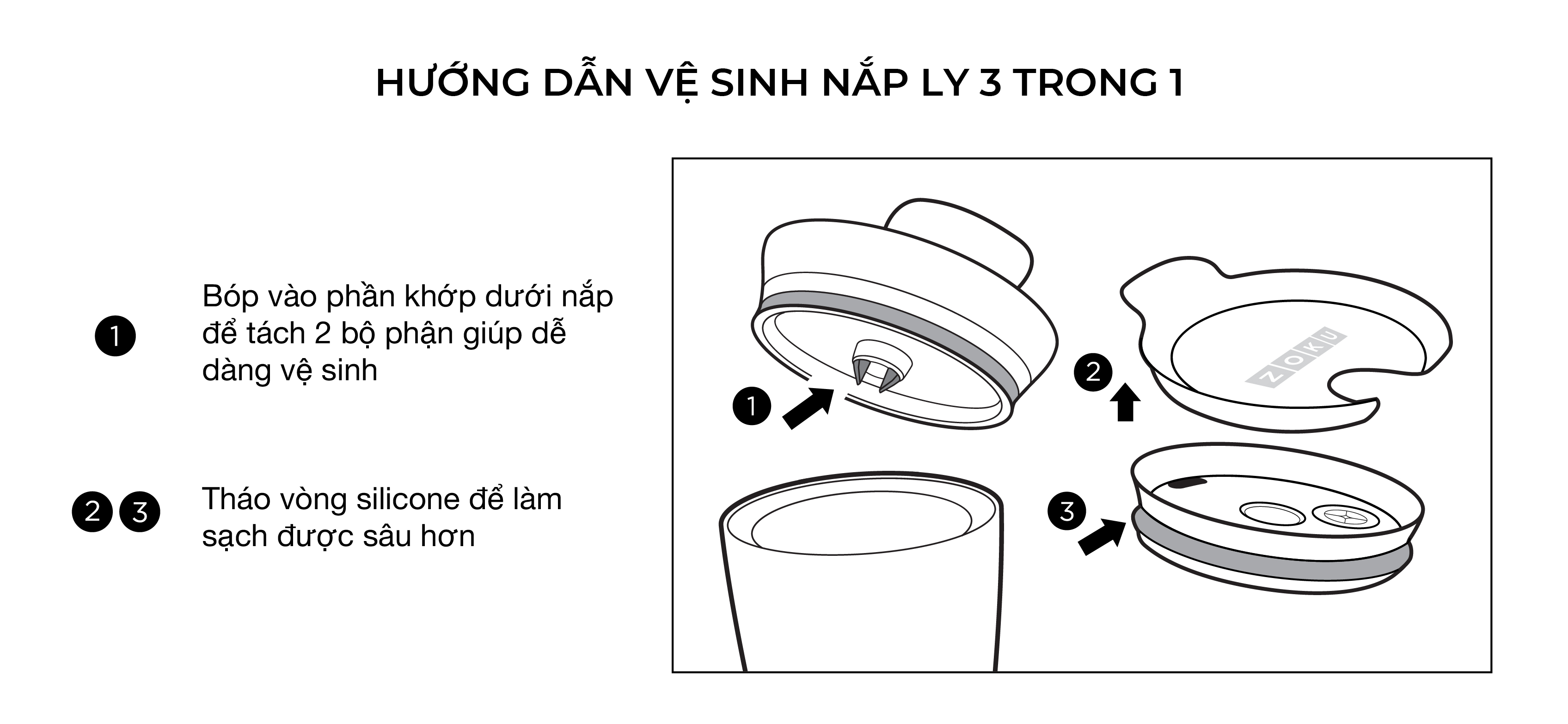 Hướng dẫn vệ sinh ly giữ nhiệt chính hãng