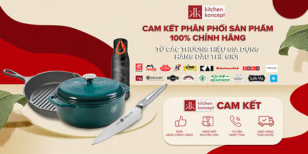 Kitchen Koncept phân phối hàng chính hãng từ các thương hiệu nổi tiếng trên thế giới