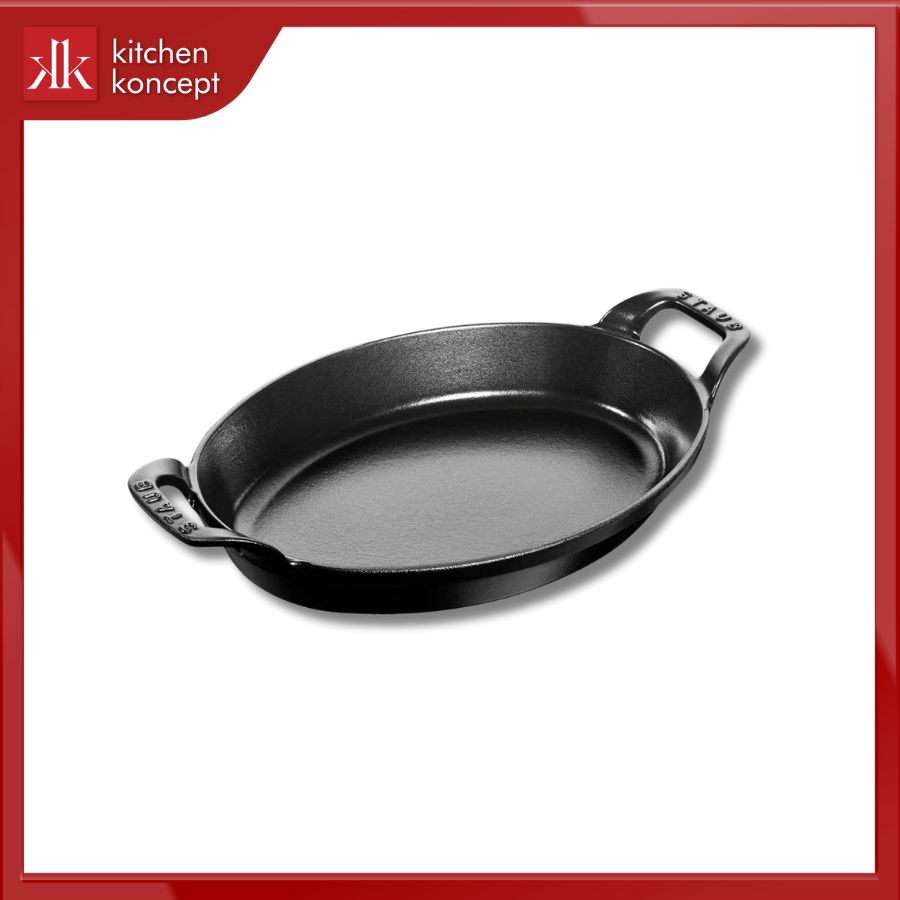 Khay gang oval STAUB màu đen chính hãng