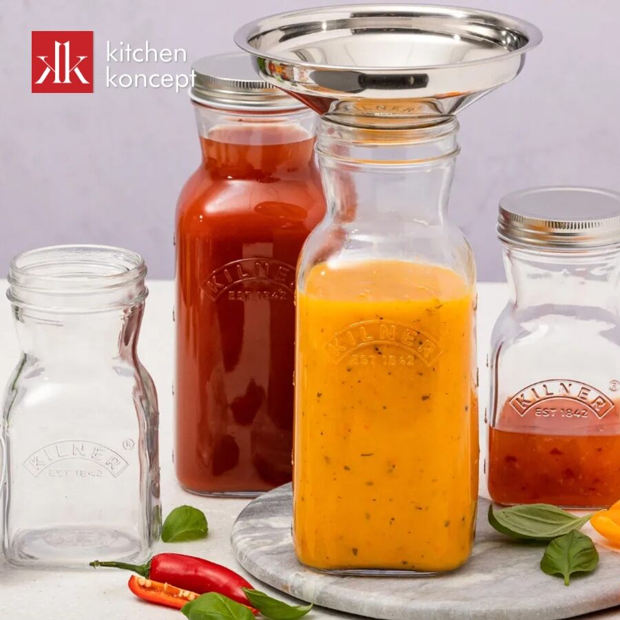 Chai thủy tinh đựng nước ép, sốt Kilner