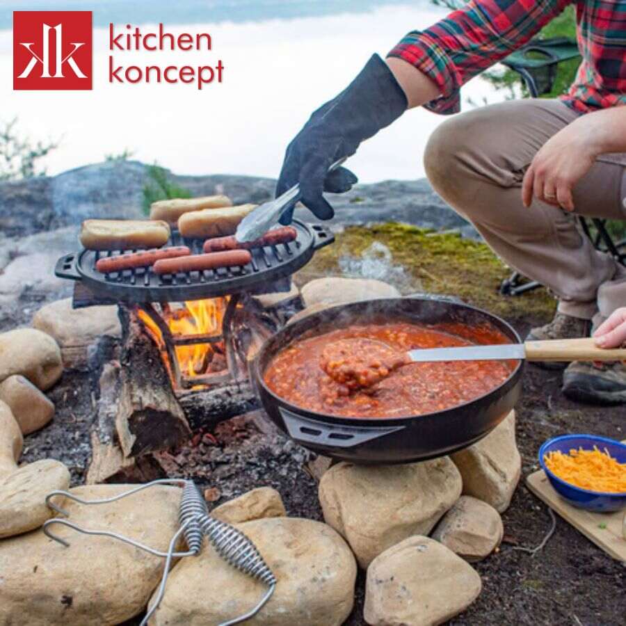 Lưu ý vệ sinh và sử dụng bộ nồi chảo cắm trại LODGE Camp 4 món