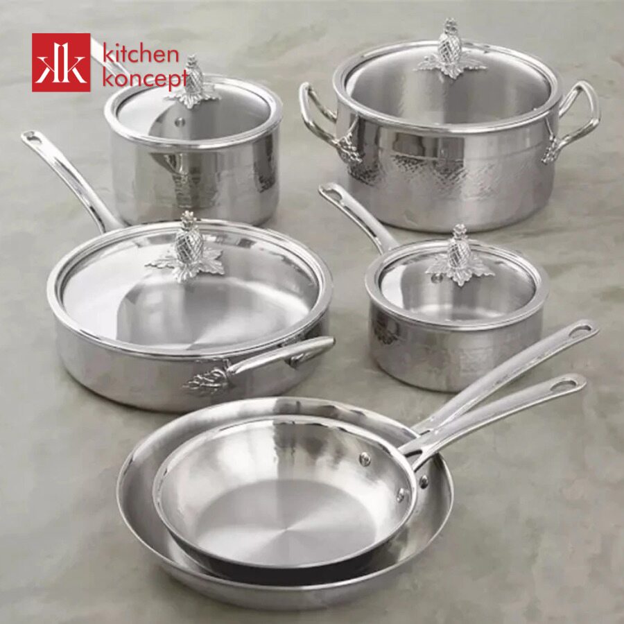 Lưu ý vệ sinh và sử dụng Bộ nồi inox RUFFONI Omegna 10 món