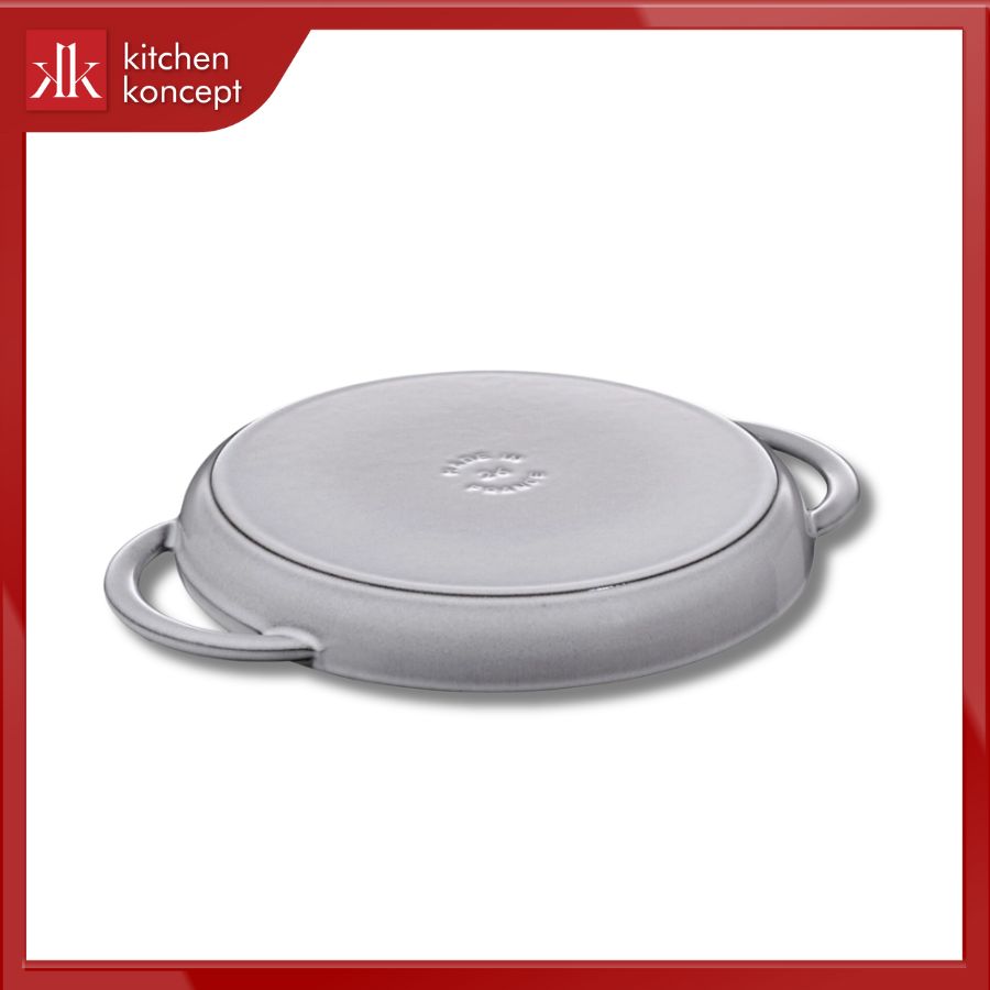 chảo gang nướng STAUB màu xám
