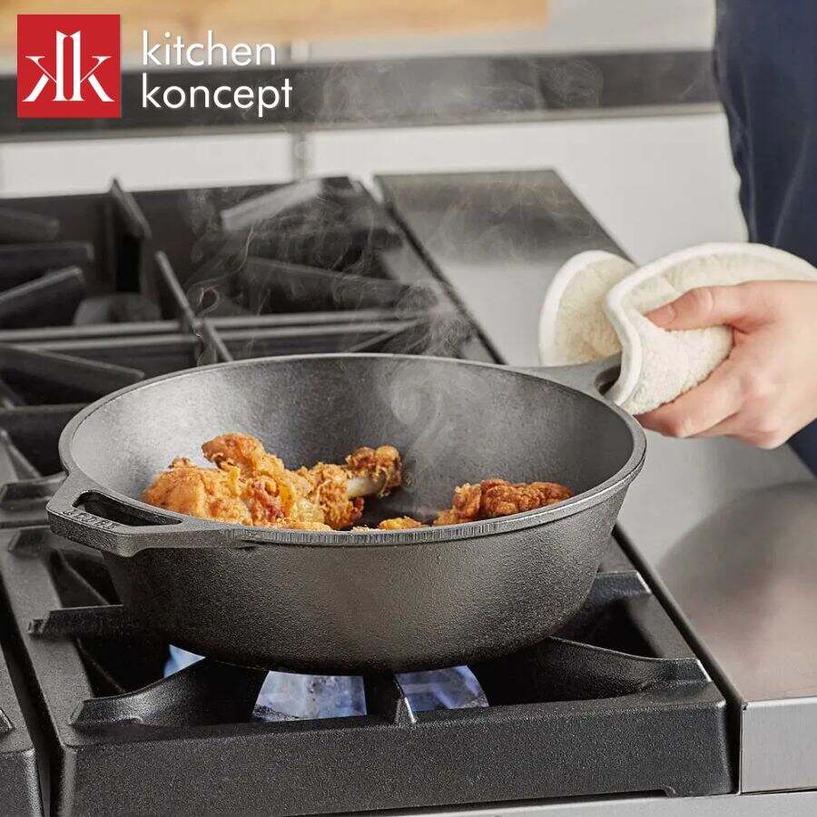 Lưu ý vệ sinh và sử dụng chảo gang sâu lòng Lodge 26.04cm