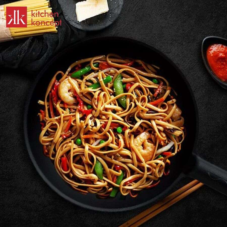 Lưu ý vệ sinh và sử dụng Chảo Wok Unilloy màu đen